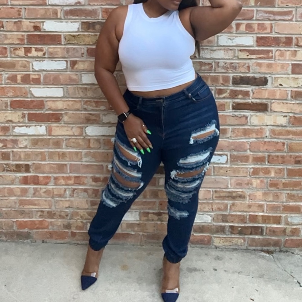 Blue Jean distressed
